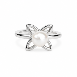 Anillo Flor Perla